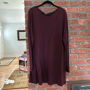 Lauren Ralph Lauren - 2x - Wool Maroon Tunic with Slits
